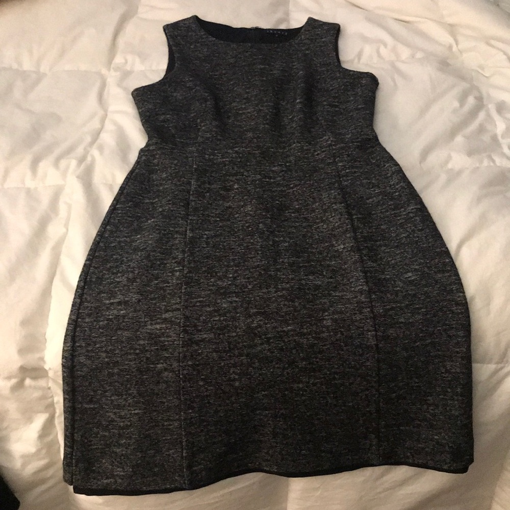 Theory Size 2 Chic Dress Marled Grey Color